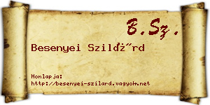 Besenyei Szilárd névjegykártya